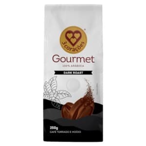 3 Corações Café Torrado E Moído Gourmet Dark Roast, 250g