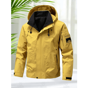 Jaqueta impermeável masculina ao ar livre softshell zip up jaqueta com capuz blusão caminhadas casacos de acampamento