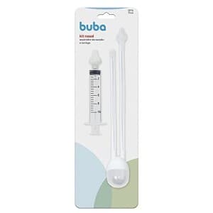 Kit Aspirador Nasal De Sucção e Seringa Buba