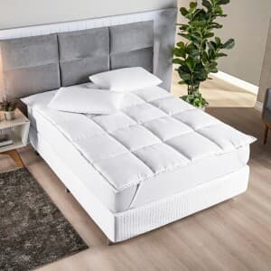 Pillow Top Micropercal 200 Fios Matelado com Elástico para Colchão Solteiro Casal Queen King - Bia Enxovais