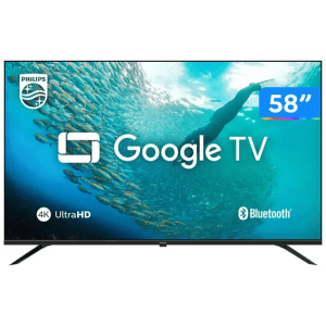 Smart Tv 58" 4k Uhd D-led Philips Série 7019 58pug701978 Wi-fi Bluetooth Google Assistente 3 Hdmi 2 Usb
