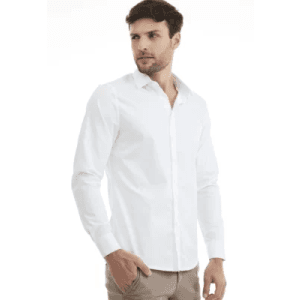 Camisa Traymon Slim Manga Longa Branco