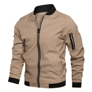 Jaqueta masculina outono manga longa uniforme de beisebol à prova de vento ciclismo jaqueta fina sólida zíper jaqueta