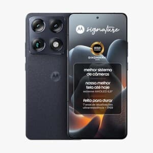 Smartphone Motorola Signature 5G - 512GB 24GB (12GB RAM + 12GB RAM Boost), 3 cameras 50MP Sony Lytia e Zoom 100x, Tela 1.5K extreme Amoled 165hz - Pre